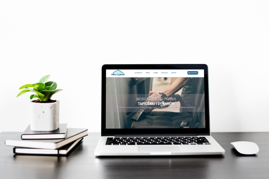 Strona internetowa MMClean – realizacja matWeb